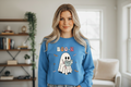 Ghost Reading Book Sweatshirt